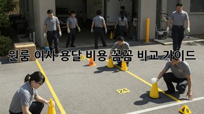 원룸 이사, 용달 비용 꼼꼼 비교 가이드!