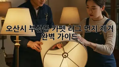 오산시 부산동🏡 카펫, 러그 먼지 제거🧹 완벽 가이드✨